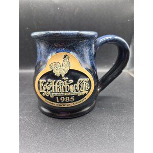 Egg Harbor Café Stoneware Mug Blue Deneen Pottery Sandy Springs Georgia 2014